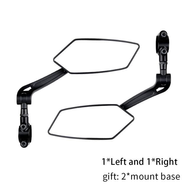 EasyDo Bicycle Rear View Mirror Bike Cycling Wide Range Back Sight Reflector Adjustable Left Right Mirrors JadeMoghul Inc. 