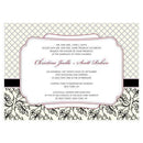 Eclectic Patterns Invitation Sea Blue (Pack of 1)-Invitations & Stationery Essentials-Black-JadeMoghul Inc.