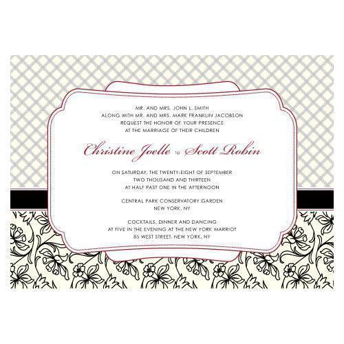 Eclectic Patterns Invitation Sea Blue (Pack of 1)-Invitations & Stationery Essentials-Black-JadeMoghul Inc.