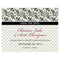 Eclectic Patterns Save The Date Card Vintage Pink (Pack of 1)-Weddingstar-Black-JadeMoghul Inc.