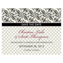 Eclectic Patterns Save The Date Card Vintage Pink (Pack of 1)-Weddingstar-Mocha Mousse-JadeMoghul Inc.