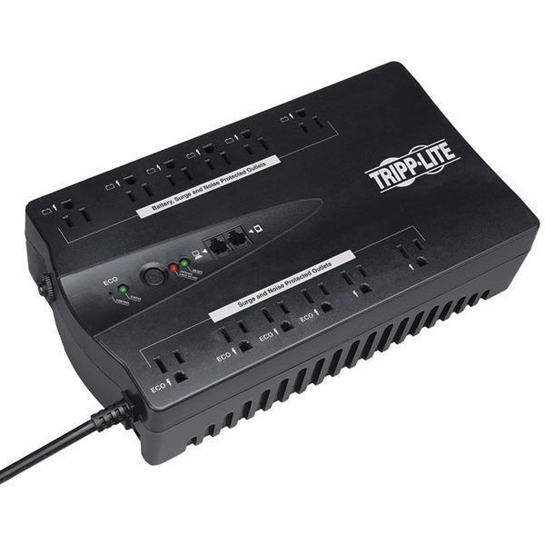 ECO Series Energy-Saving Standby UPS System with USB Port & Outlets (Output Power Capacity: 750VA/450W; 12 Outlets-6 UPS/Surge, 2, Surge Only, 4 ECO/Surge Outlets)-Power Protection & Management-JadeMoghul Inc.