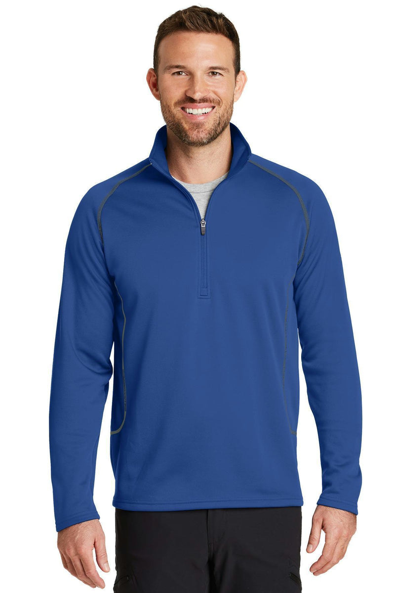 Eddie Bauer 1/2-Zip Base Layer Fleece EB236-Activewear-Cobalt Blue-4XL-JadeMoghul Inc.