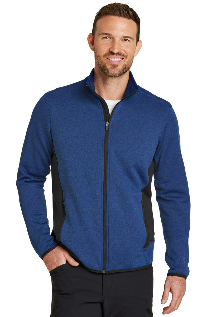 Eddie Bauer Full-Zip Heather Stretch Fleece Jacket. EB238-Sweatshirts/Fleece-Blue Heather-4XL-JadeMoghul Inc.