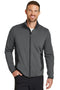Eddie Bauer Full-Zip Heather Stretch Fleece Jacket. EB238-Sweatshirts/Fleece-Dark Charcoal Heather-4XL-JadeMoghul Inc.