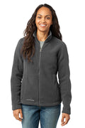 Eddie Bauer - Ladies Full-Zip Fleece Jacket. EB201-Sweatshirts/Fleece-Grey Steel-4XL-JadeMoghul Inc.