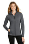 Eddie Bauer Ladies Full-Zip Heather Stretch Fleece Jacket. EB239-Sweatshirts/Fleece-Dark Charcoal Heather-4XL-JadeMoghul Inc.