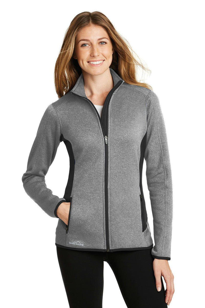 Eddie Bauer Ladies Full-Zip Heather Stretch Fleece Jacket. EB239-Sweatshirts/Fleece-Grey Heather-4XL-JadeMoghul Inc.