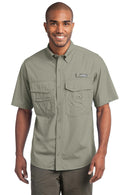 Eddie Bauer - Short Sleeve Fishing Shirt. EB608-Woven Shirts-Driftwood-4XL-JadeMoghul Inc.