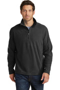 Eddie Bauer1/2-Zip microFleece Jacket. EB226-Sweatshirts/Fleece-Black-4XL-JadeMoghul Inc.