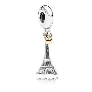 EDELL Magic Hat Eiffel tower 925 Silver Jewelry Charm Beads Castle Pendants Women DIY Fashion Jewelry heart-shaped-Pink-JadeMoghul Inc.