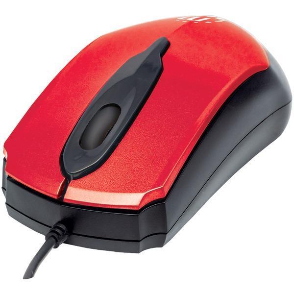 Edge Optical USB Mouse (Red/Black)-Mice & Mouse Pads-JadeMoghul Inc.