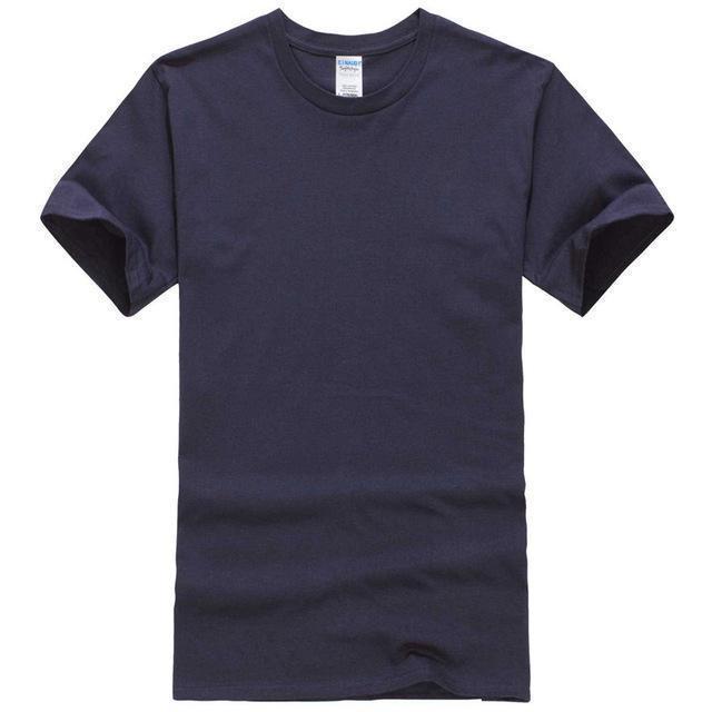 EINAUDI 2017 New Solid Color T Shirt Mens Black And White 100% Cotton T-shirts Summer Skateboard Tee Boy Skate Tshirt Tops ^d64-navy blue-XS-JadeMoghul Inc.