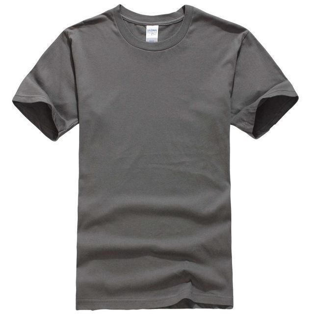 EINAUDI 2017 New Solid color T Shirt Mens Black And White 100% cotton T-shirts Summer Skateboard Tee Boy Skate Tshirt Tops-Dark grey-XS-JadeMoghul Inc.