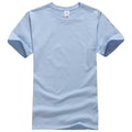 EINAUDI 2017 New Solid color T Shirt Mens Black And White 100% cotton T-shirts Summer Skateboard Tee Boy Skate Tshirt Tops-light blue-XS-JadeMoghul Inc.
