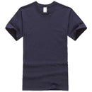 EINAUDI 2017 New Solid color T Shirt Mens Black And White 100% cotton T-shirts Summer Skateboard Tee Boy Skate Tshirt Tops-navy blue-XS-JadeMoghul Inc.