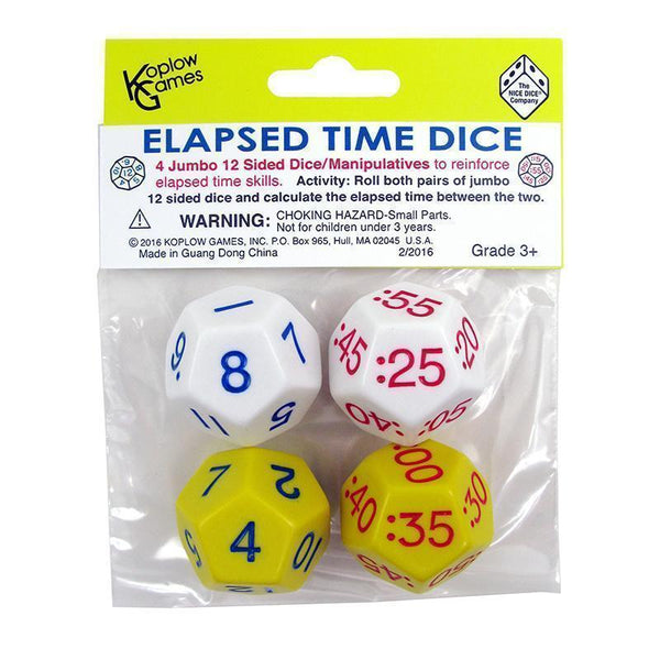 ELAPSED TIME DICE 2 PAIR-Toys & Games-JadeMoghul Inc.