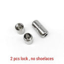 Elastic No Tie Shoelaces Semicircle Shoe Laces For Kids and Adult Sneakers Shoelace Quick Lazy Metal Lock Laces Shoe Strings AExp