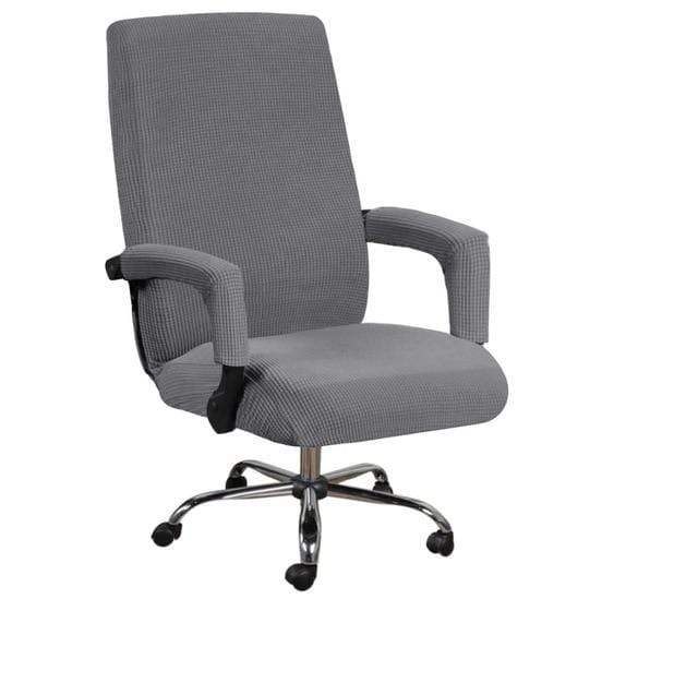 Elastic Office Lift Computer Chair Cover Modern Anti-dirty Boss Rotating Chair Seat Case Removable Thickened With Armrest Covers AExp