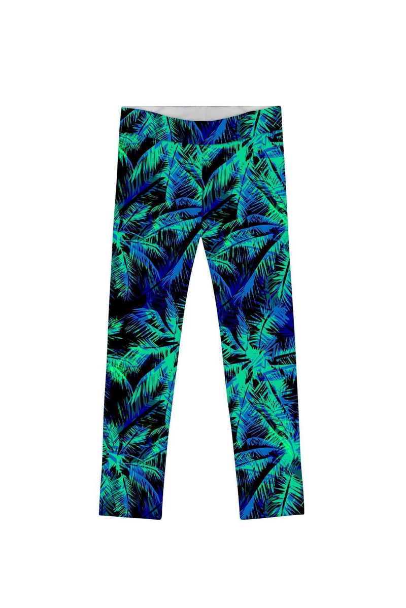Electric Jungle Lucy Cute Navy Green Printed Legging - Girls-Electric Jungle-18M/2-Navy/Blue/Green-JadeMoghul Inc.