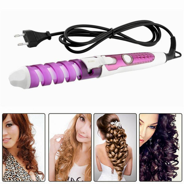 Electric Magic Hair Styling Tool - Hair Curler Roller Pro Spiral Curling Iron-China-Red-JadeMoghul Inc.