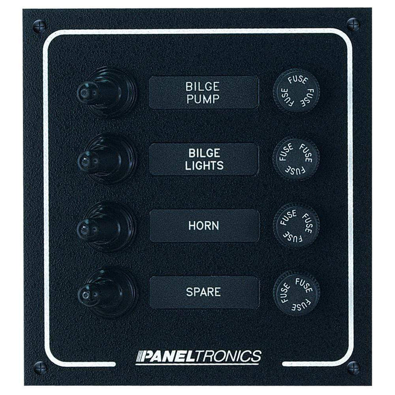 Electrical Panels Paneltronics Waterproof DC 4 Position Booted Toggle & Fuse [9960005B] Paneltronics
