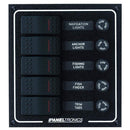 Electrical Panels Paneltronics Waterproof DC 5 Position Lighted Rocker & Fuse [9960007B] Paneltronics