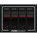 Electrical Panels Paneltronics Waterproof Panel - DC 4-Position Illuminated Rocker Switch & Fuse [9960011B] Paneltronics