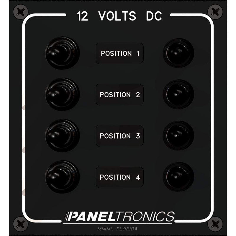 Electrical Panels Paneltronics Waterproof Panel - DC 4-Position Toggle Switch & Circuit Breaker [9960017B] Paneltronics