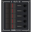 Electrical Panels Paneltronics Waterproof Panel - DC 5-Position Illuminated Rocker Switch & Circuit Breaker [9960018B] Paneltronics
