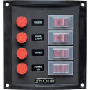Electrical Panels Sea-Dog Splash Guard Switch Panel Vertical - 4 Switch [424016-1] Sea-Dog