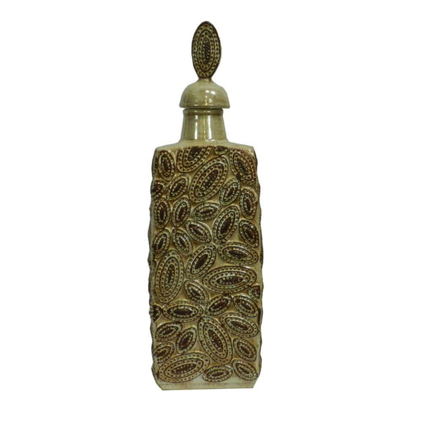 Elegant Ceramic Vase - Benzara-vases-Green-Ceramic-Shiny-JadeMoghul Inc.