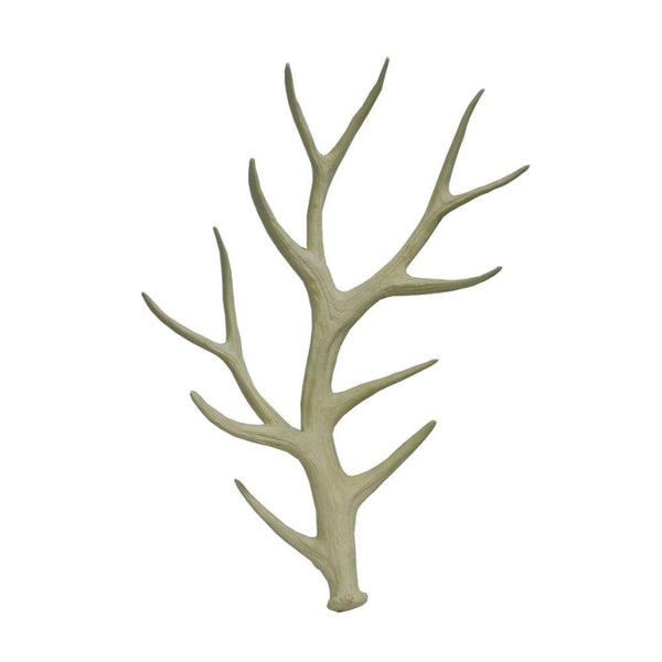 Elegant Polyresin Horn - Benzara-Decorative Objects and Figurines-Off-White-Polyresin-Matte-JadeMoghul Inc.