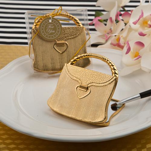 Elegant Reflections' Collection Gold Purse Compact Mirror-Personalized Gifts for Men-JadeMoghul Inc.
