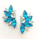 Elegant Rhinestone Crystal Stud Earrings-blue-JadeMoghul Inc.
