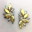 Elegant Rhinestone Crystal Stud Earrings-gold-JadeMoghul Inc.