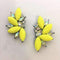 Elegant Rhinestone Crystal Stud Earrings-yellow-JadeMoghul Inc.