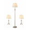 Elegant Set Of Three Traditional Lamp, Silver-Table & Desk Lamp-Silver-Metal-JadeMoghul Inc.