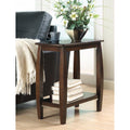 Elegant Wooden Chair Side Table, Brown-Side Tables and End Tables-Brown-Wood-JadeMoghul Inc.