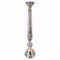 Elegantly Charmed Glass candlestick holder, Silver-Candleholders-Silver-GLASS-JadeMoghul Inc.