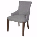 Elegantly Designed Essex Arm Chair-Armchairs and Accent Chairs-Gray-Rubber WoodPolyesterFoam-JadeMoghul Inc.