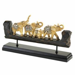 Decoration Ideas Elephant Family Carved Decor