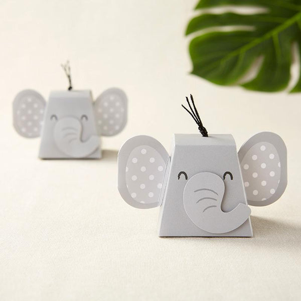 Elephant Favor Box (Set of 12)-Favor Boxes Bags & Containers-JadeMoghul Inc.