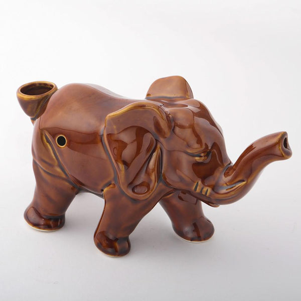 Elephant novelty pipe - Sienna Color-Wedding Cake Accessories-JadeMoghul Inc.
