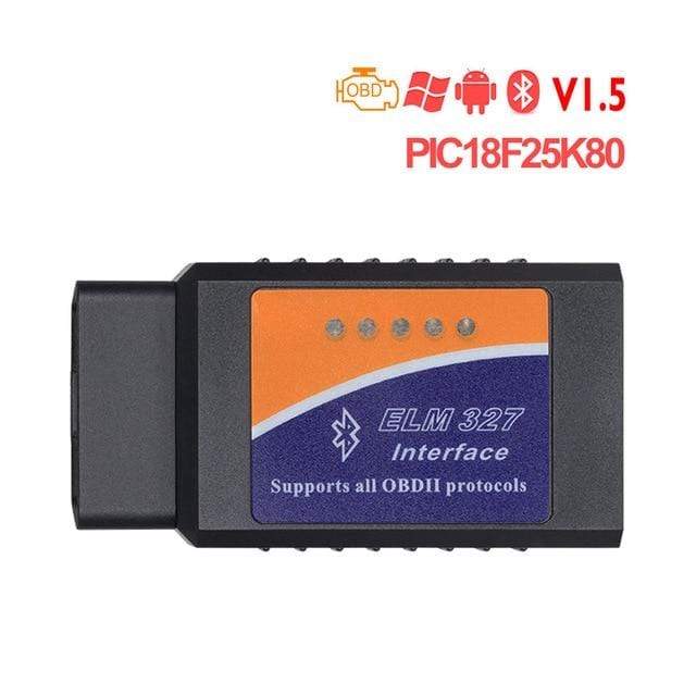 ELM327 V1.5 PIC18F25K80 Chip OBD2 Code Reader Bluetooth J1850 Power Switch on/off 12V OBDII ELM 327 Diagnostic tool Scanner AExp