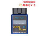ELM327 V1.5 PIC18F25K80 Chip OBD2 Code Reader Bluetooth J1850 Power Switch on/off 12V OBDII ELM 327 Diagnostic tool Scanner AExp