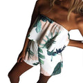 ELSVIOS Women Rompers print lace Jumpsuit Summer Short pleated Overalls Jumpsuit Female chest wrapped strapless Playsuit-6-L-JadeMoghul Inc.