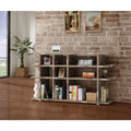 Embellishing Wooden Open Bookcase, Brown-Book Cases-Brown-Wood-JadeMoghul Inc.