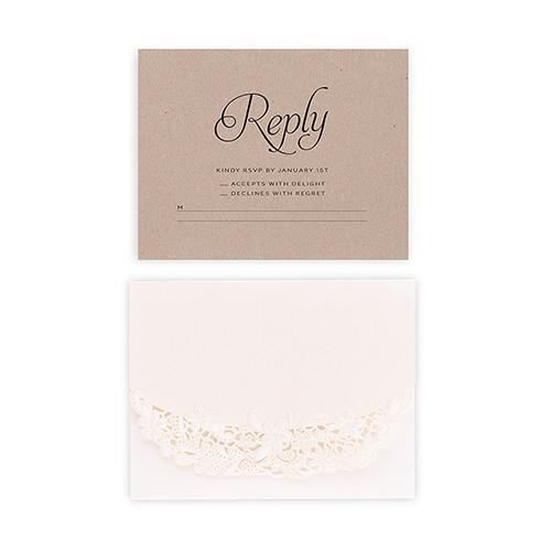 Embossed Floral Elegance with Rustic Elegance Personalization - Accessory Cards Black (Pack of 1)-Weddingstar-Black-JadeMoghul Inc.