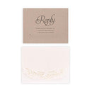 Embossed Floral Elegance with Rustic Elegance Personalization - Accessory Cards (Pack of 1)-Weddingstar-JadeMoghul Inc.